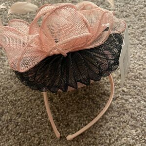 *SALE* Black and Pink Fascinator/Headband